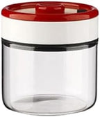 Vacuum Sealed Press Type Coffee Bean Storage Can Glass Canister Durable Tea Preservation Evacuated Storage Bottle for Home Use(1200ML C4533C) by Unknown