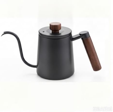 Pour-over Kettle with Wooden Handle, Blue, 600ML - Image 2