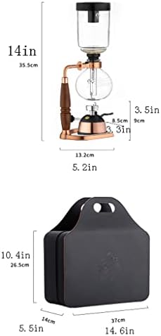 JITEM Cafetera Syphon Coffee Maker Manual Retro Vacuum Glass Siphon Pot Percolators 1-5 Cups Glass Tabletop Siphon Coffee Maker for Coffee or Tea - Image 2