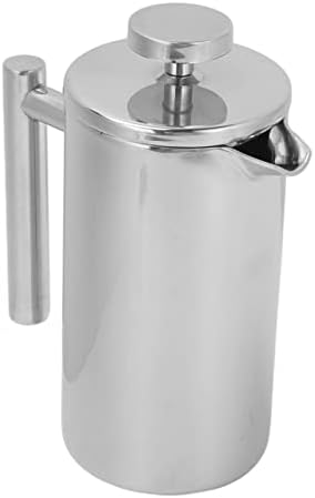 Stainless Steel French Press Coffee Maker with Double Layer Insulation and Triple Filter for Home and Outdoor Camping 1 Unit (1000ml) - Image 4