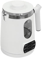 Modern Small Electric Kettle 27Oz with Stainless Steel Tea Steamer Mesh, Stainless Steel Fast Heating Temperature Control Electric Teapot 110V, Water Boiler & Heater Machine for Home Shop (White) - Image 7