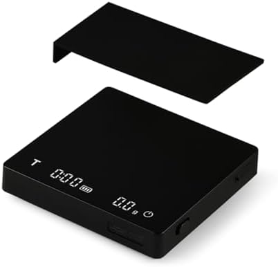 Digital Kitchen Scale, 2kg 0.1g Accurate 3 Modes Type C Rechargeable Coffee Scale with Timer and Silicone Insulation Cover (Mini) by Unknown
