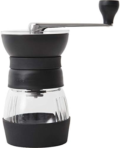 Hario 'Skerton Pro' Ceramic Manual Coffee Grinder (Black) and Hario V60 Paper Coffee Filters (Natural, 200 Count) - Image 3