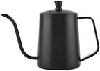 550ml Stainless Steel Long Narrow Spout Coffee Pot Spout Drip Coffee Kettle with Lid for Home Kitchen Coffee Shop by Zerodis