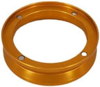 Espresso Dosing Funnel Aluminum Dosing Ring Precision 51/53/58mm Compatibility with Delonghi Compatibility with Portafilters Funnel Coffee Pot Tool(53MM,Dose ring gold) by Unknown