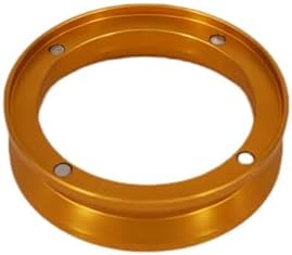 Espresso Dosing Funnel Aluminum Dosing Ring Precision 51/53/58mm Compatibility with Delonghi Compatibility with Portafilters Funnel Coffee Pot Tool(53MM,Dose ring gold) by Unknown
