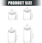 Sealed Glass Coffee Storage Canister Press Vacuum Seal Container for Bean Seasonings Dry Food User Friendly Glass Organizers - Image 6