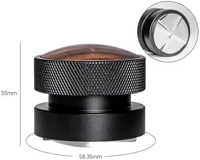 51 53 58.35mm Coffee Tamper Stainless Steel Adjustable Depth Calibrated Gravity Coffee Distributor Professional Barista Tools(58.35mm Gravity) - Image 2