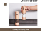 Electric Pepper Grinder and Salt Mill Set - Large Capacity USB Rechargeable Automatic Grinder with Dual LED Lights, One-Handed Operation & Slide Cover - Brushed Stainless Steel - Image 4