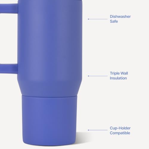 HydroJug Traveler 20oz Kids Insulated Tumbler with Handle, Berry Pop - Image 3