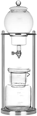 JITEM Cafetera Ice Cold Dripper Coffee and Tea Maker Dripper Brewer Maker with Adjustable Water Flow Stainless Steel Filter Glass Carafe for Coffee or Tea by Unknown