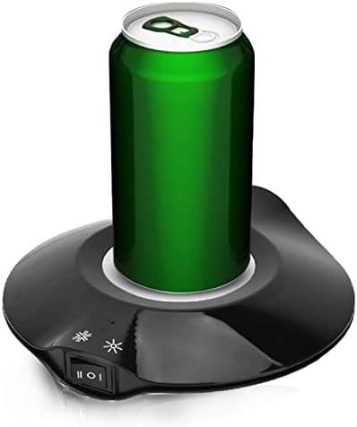 Yoidesu Cup Cooler Coffee Warmer, 2 in 1 Beverage Warmer and Drink Cooler, -3℃- 65 ℃ USB Heating and Cooling Mat Coffee Tea Beverage Cans Cooler & Warmer Heater Chilling Coasters(Black) by Yoidesu