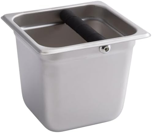TrueCraftware- 6” Deep Commercial Grade Stainless Steel Coffee Knock Box with Rubber Knock Bar 0.6mm Thickness- Durable Barista Espresso Knock Box Perfect for Restaurant Cafes Home - Image 4
