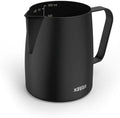 Xavax Milk Jug, 350 ml (Stainless Steel Milk Jug, Milk Jug for Frothing Milk, Milk Jug, Pitcher, Barista Accessories, Coffee Accessories, Milk Foam Jug, Barista Milk Jug) Matte Black by Xavax