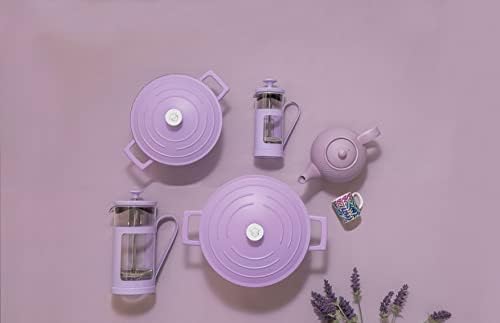 LA CAFETIERE Cafetière Monaco Glass/Stainless Steel 3 Cup (Lavender), LCMON3CPLAV - Image 6