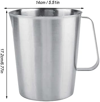 Gravy Boat 2000ml Stainless Steel Milk Frothing Pitcher Espresso Coffee Barista Craft Latte Milk Cream Cups Frother Jug Pitcher Sauce Jug - Image 2