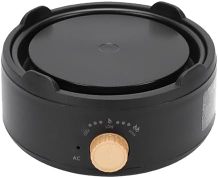 LiebeWH Electric Tea Kettle Warmer, ABS and Metal Tea Brewing Station with 500W Fast Heating Auto Shut Off, Compact Hot Plate for Small Apartments Offices Maker Use (US Plug 110V) - Image 5