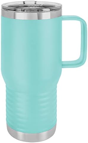 Polar Camel 20 oz. Vacuum Insulated Travel Mug with Slider Lid (Teal) by Polar+Camel