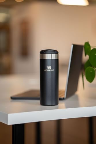 Stanley AeroLight Transit Bottle 16 oz | Locking Drink Through Lid | Leak Resistant Water Bottle or Coffee Travel Mug | Lightweight Insulated Stainless Steel | BPA-Free | Navy - Image 4