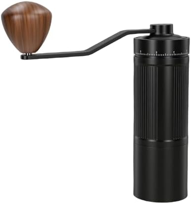 Pssopp Coffee Grinders Portable Mini 49 Gears Adjustable 7 Point Burr Core Hand Coffee Grinder for Home Office Manual Grinder, - Image 3