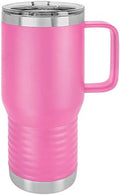 Polar Camel 20 oz. Vacuum Insulated Travel Mug with Slider Lid (Pink) by Polar+Camel