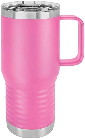 Polar Camel 20 oz. Vacuum Insulated Travel Mug with Slider Lid (Pink) by Polar+Camel