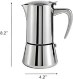 Stainless Steel Stovetop Espresso Maker with Reducer (6 Cups) - Image 3