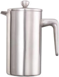 Service Ideas Double Wall Coffee French Press, 27oz, Stainless Steel by ServiceIdeas