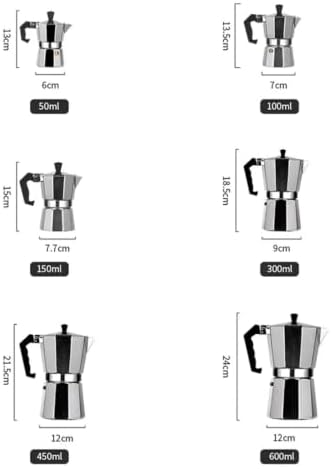 Aluminum Moka Pot Octagonal Stovetop Espresso Maker Italian Coffee Tea - Image 7