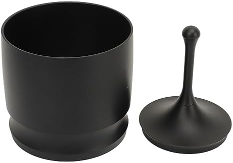 Blind Shaker 58mm 58mm Aluminum Alloy Coffee Dosing Cup with Lid Flying Coffee Powder Picker for Grinder Grey Making Supplies (Black) - Image 3