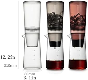 JITEM Cafetera Glass Ice Cold Dripper Coffee and Tea Maker Dripper Coffee Brewer Maker with Adjustable Water Flow Stainless Steel Filter for Coffee or Tea - Image 2