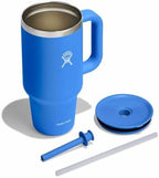 Hydro Flask 32 Oz Travel Tumbler with Handle, Lid and Straw - Insulated Stainless Steel in 32 Oz Cascade Blue - Image 5