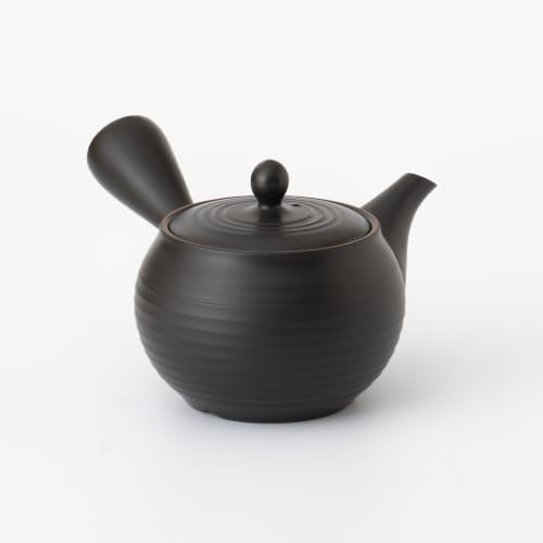 Japanese Kyusu Teapot [Black] 420ml/14.2 fl oz capacity Tokoname Yaki | Japanese Tea KIMIKURA - Image 2