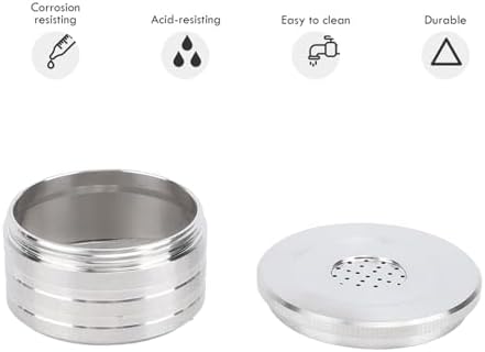 Aramox Stainless Steel Reusable Coffee Capsule, Kit for Coffee Machine, with Filters, Suitable for All Coffee Powder, Convenient to Use (with Paper Filters Brush Spoon Press - Image 3