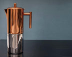 La Cafetière Copper Stovetop Espresso Maker, Stainless Steel, 600ml - Image 3