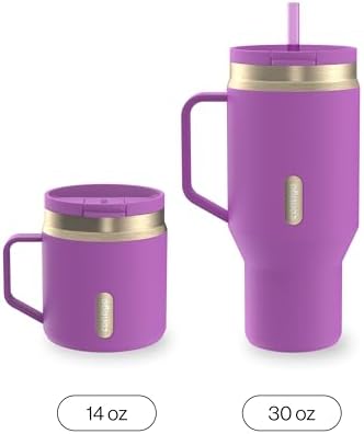Contigo SnapSeal 30 oz Stainless Steel Vacuum-Insulated Tumbler with Handle & Reusable Straw, Leakproof AutoClose Lid, Cup Holder Friendly, BPA-Free & Lead-Free, Dishwasher Safe - Image 4