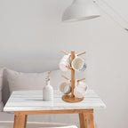 Cup Stand,Mug Stand,Tree Shape Hanging Display Shelf Creative Wooden Mug Hanging Holder Table Supplies Space Saving for Home Kitchen Mug Stands - Image 2