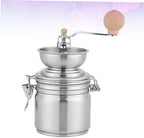 Zerodeko Stainless Steel Manual Coffee Burr for Home Use Conical Grinding Mechanism for Fresh Coffee Beans Compact Kitchen Tool for Travel and Outdoor Activities - Image 7