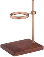 Dripper Hand Pour Over Stand Adjustable Coffee Filter Holder With Wooden Base Station by Unknown