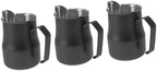OSALADI 3pcs Stainless Steel Frothing Pitcher Pointed Spout for Latte Art Capacity Espresso Jug Metal Coffee Steamer for Home and Use by OSALADI