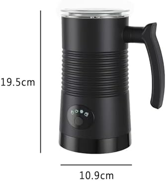 Electric Coffee Milk Frother, 11.8oz/350ml Milk Frother and Steamer with Two Whisks, One-touch Operation, Silent Foaming, Automatic Off & Easy Cleaning - Image 5