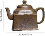 Tea Kettle Original Ore Ancient Wood-Fired Square Changle Teapot Tea Ceremony Kung Fu Tea Set Ceramic Tea Infuser - Image 2