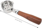 54mm Bottomless Portafilter for Breville 8 Series, Brown Handle - Image 2