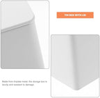 HOMSFOU 4pcs White Tinplate Airtight Storage Boxes for Tea and Coffee Beans - Image 3