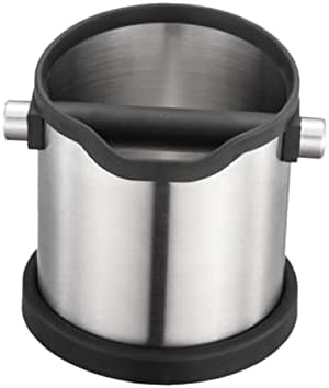 Anti Slip Espresso Grinds Waste Container Open Mouthed Stainless Steel by SHOWERORO