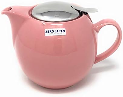 Zero Japan Bee House Round Teapot For One, 24 Oz - Ceramic Tea Pot with Stainless Steel Lid and Infuser, Smooth-Pour Spout, Diswasher and Microwave Safe Tea Pots (Rose) - Image 2