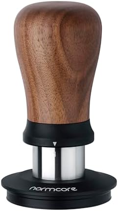 Normcore 53.3mm Coffee Tamper V5, Spring-loaded Espresso Tamper with 6 Adjustable Pressure Settings, Tri-Spring Technology, Titanium-Coated Flat Base, Walnut Handle and Silcone Stand, Black - Image 6