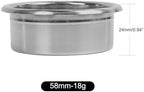 IKAPE 58mm Espresso Filter Basket, 18g High Precision Extraction Portafilter Basket, Fits for 58mm Coffee Machines(Honeycomb) - Image 5