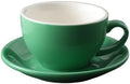 Ceramic Cappuccino Cup and Saucer Set, 8oz Thickened Latte Mug for Coffee Art, Professional Barista Style Drinkware for Home Office Cafe - 250ml (Cyan) by Unknown
