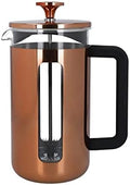 La Cafetière Pisa Stainless Steel Cafetière, Eight Cup, Copper, Gift Boxed by La+Cafeti%C3%A8re